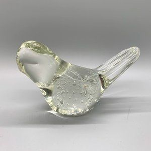 Art Glass Bollicante Controlled Bubbles Bird